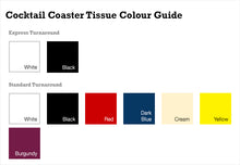 Load image into Gallery viewer, Custom Printed Cocktail Coasters